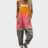 Freya — Fitted Printed Wide-Leg Jumpsuit