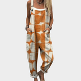 Aria — Fitted Printed Wide-Leg Jumpsuit
