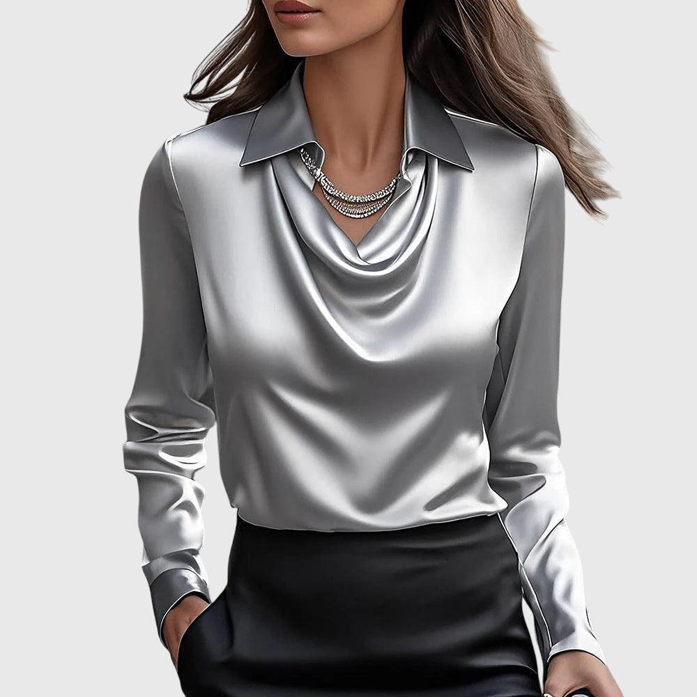 Harper — Elegant Satin Blouse