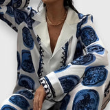 Phoebe — Printed Satin Set