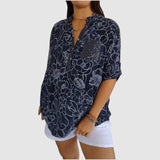 Alice — Printed Floral Blouse