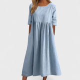 Georgia — Relaxed Wool Cotton Dress