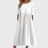 Georgia — Relaxed Wool Cotton Dress