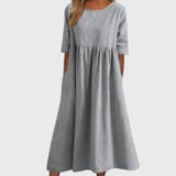 Georgia — Relaxed Wool Cotton Dress