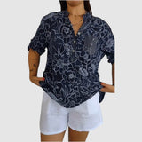 Alice — Printed Floral Blouse