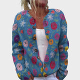 Nora — Autumn Floral Cardigan