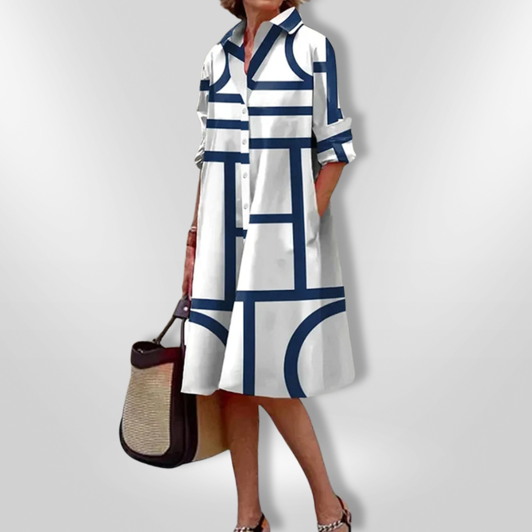 Isla — Printed Midi Dress