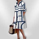 Isla — Printed Midi Dress