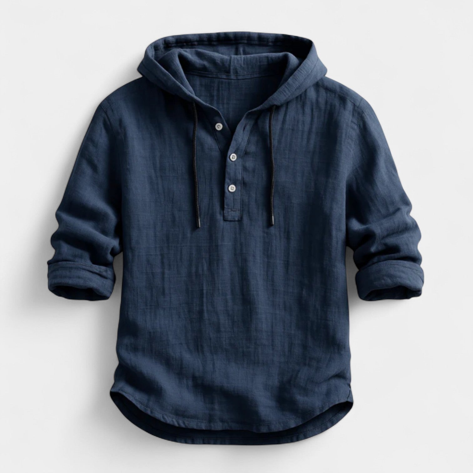 Adrian — Men's Hooded Linen Shirt