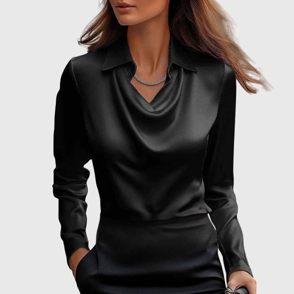 Harper — Elegant Satin Blouse