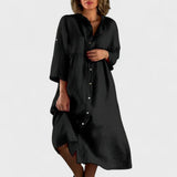 Octavia — Linen Wool Cotton Dress