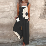Margot — Printed Wide-Leg Short Jumpsuit