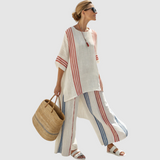 Peyton — Striped Linen Set