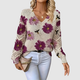 Heidi — Elegant Printed Floral Jumper