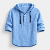 Adrian — Men's Hooded Linen Shirt