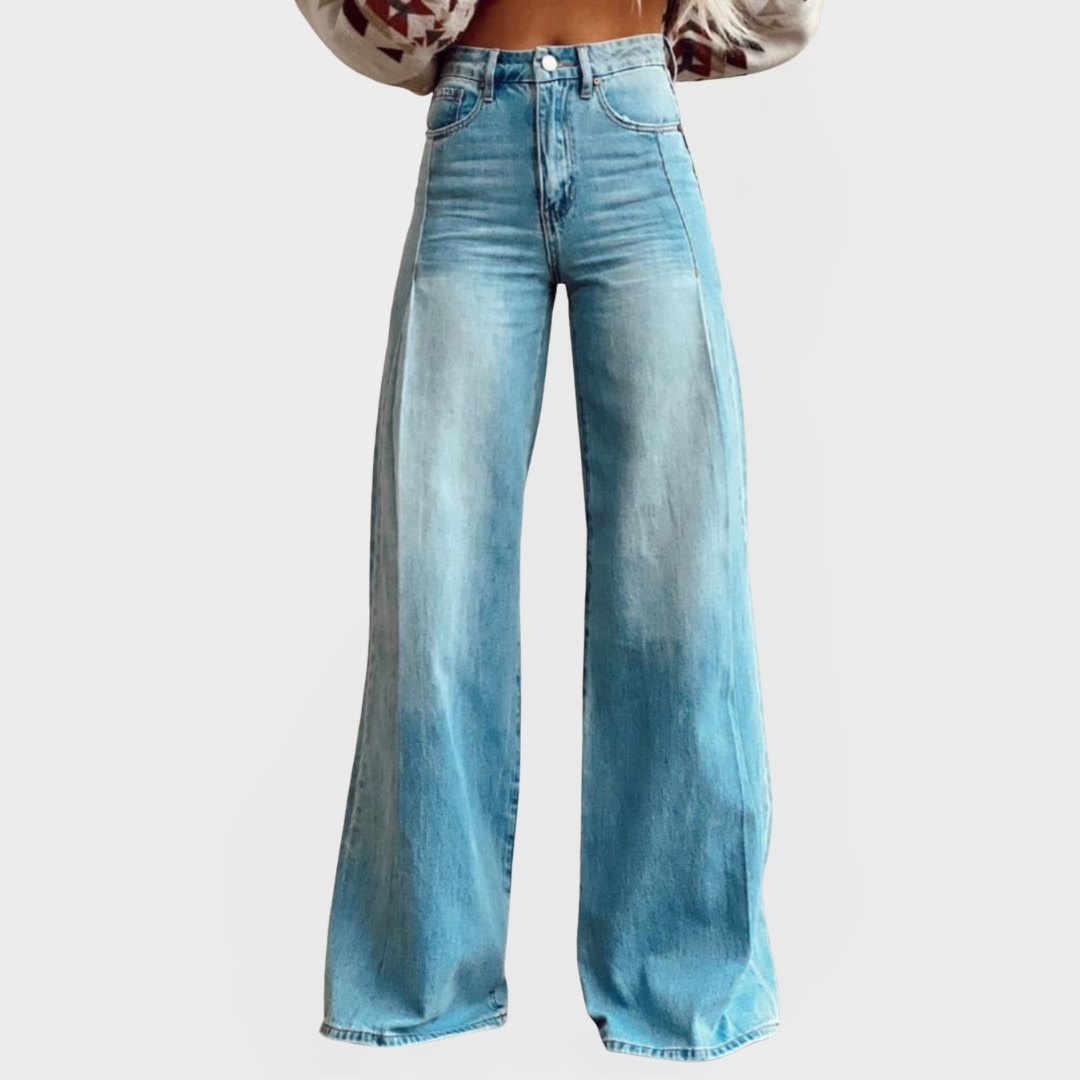 Ivy — Stylish Wide-Leg Denim Trousers