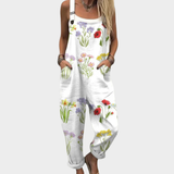 Mia — Woven Printed Wide-Leg Jumpsuit