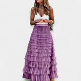 Valerie — Boho Satin Skirt