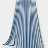 Georgia — Pleated Long Satin Skirt