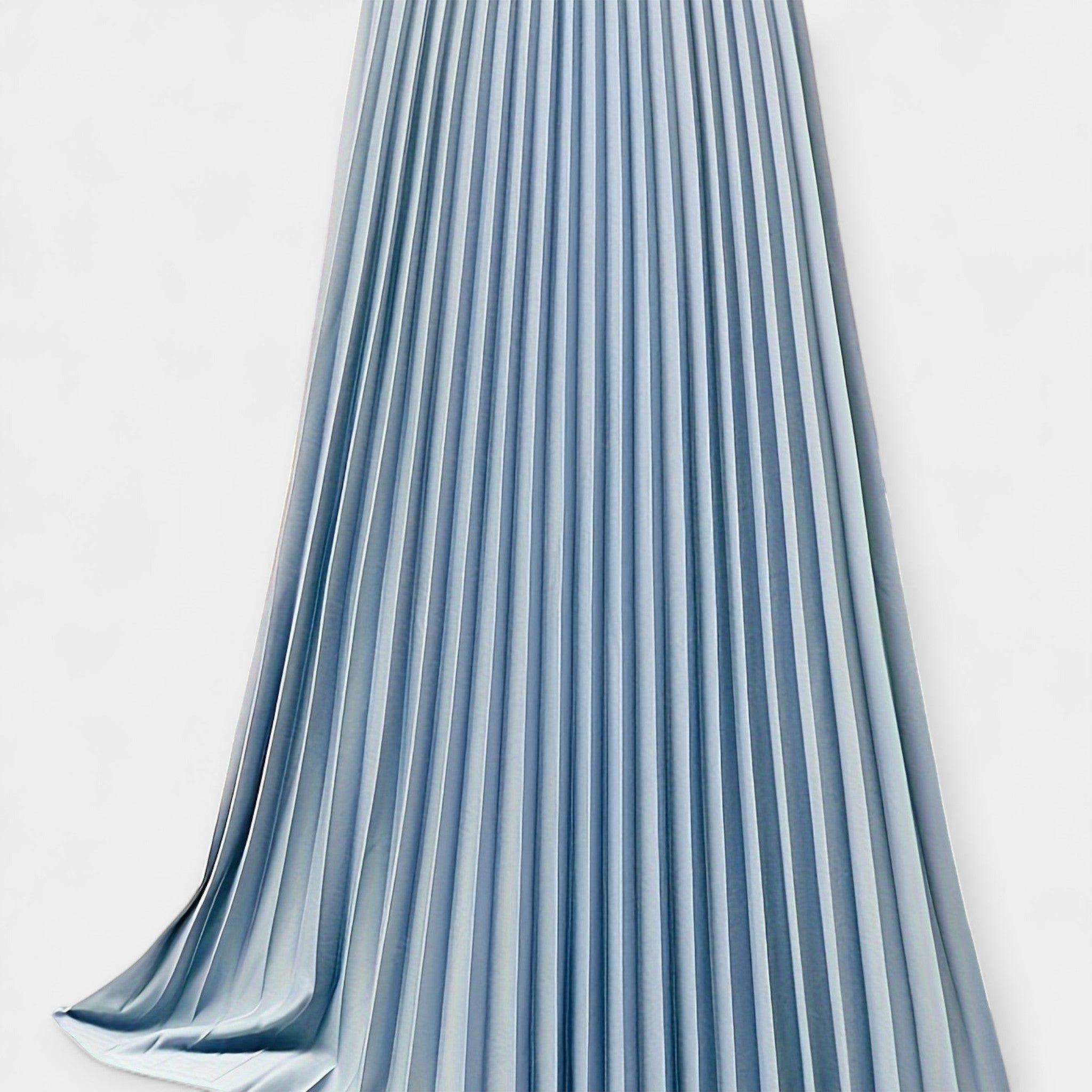 Georgia — Pleated Long Satin Skirt