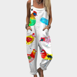 Scarlett — Relaxed Printed Wide-Leg Jumpsuit