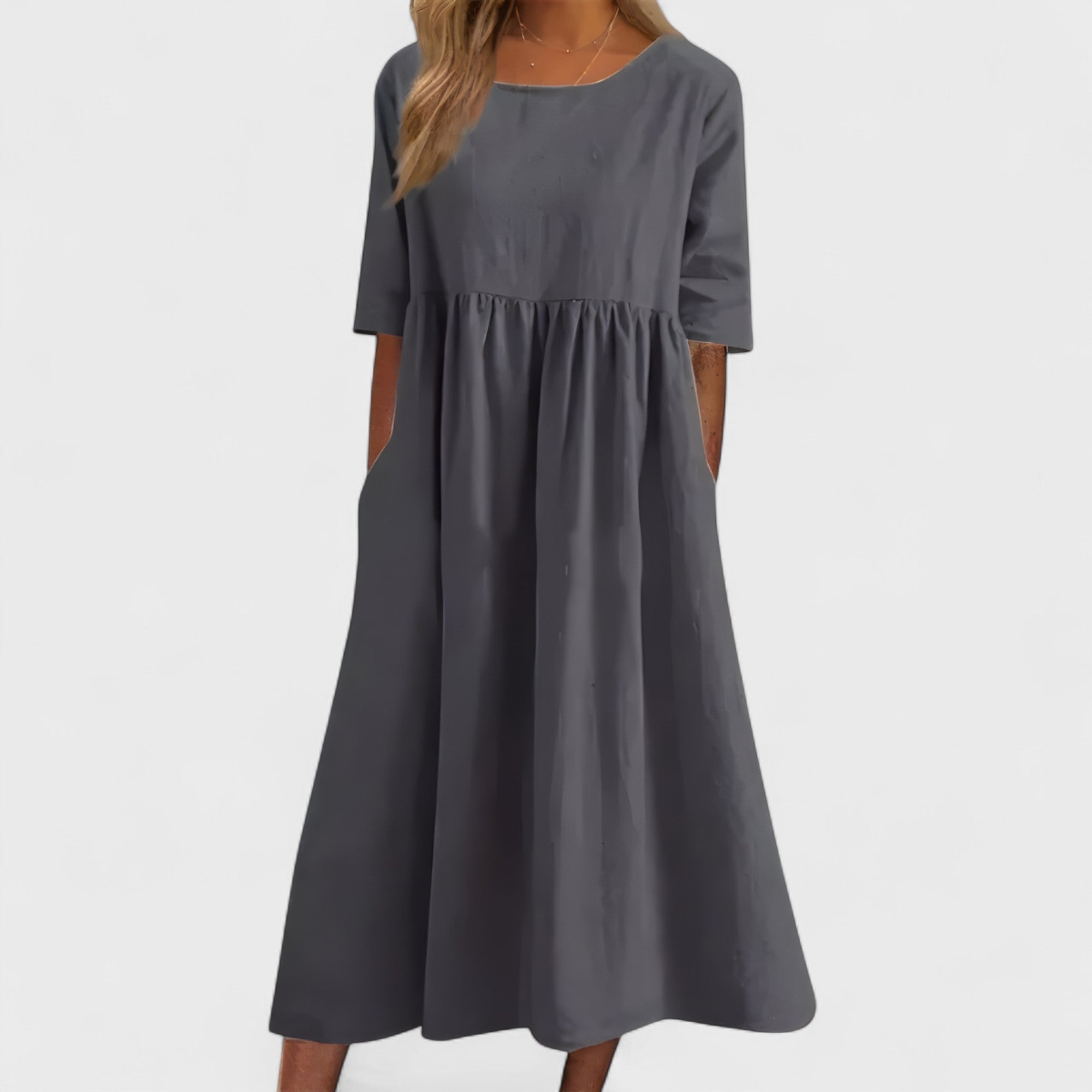 Georgia — Relaxed Wool Cotton Dress