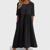 Georgia — Relaxed Wool Cotton Dress