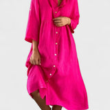 Octavia — Linen Wool Cotton Dress