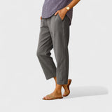 Nina — Linen Wool Cotton Trousers