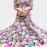 Zara — Floral V-Neck Long Dress