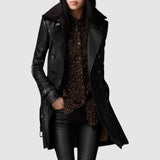 Laura — Elegant Leather Coat