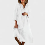 Octavia — Linen Wool Cotton Dress
