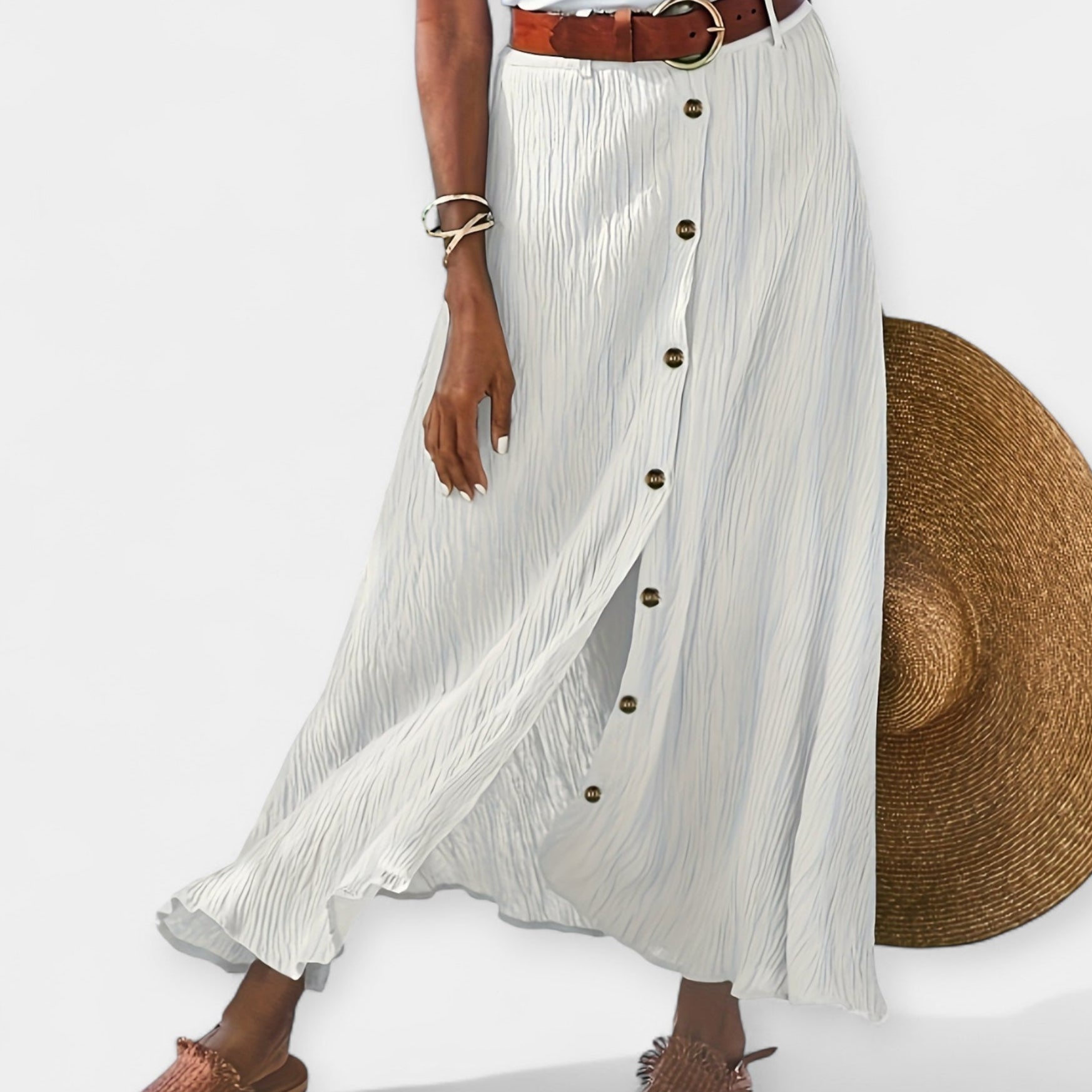Delta — Sheer Midi Skirt
