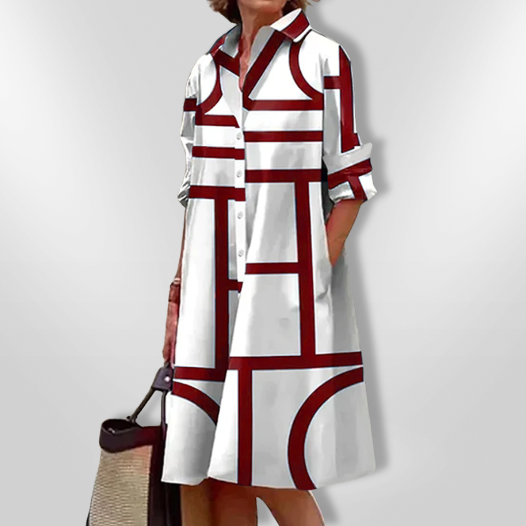 Isla — Printed Midi Dress