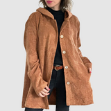 Stella — Comfortable Hooded Velvet Jacket
