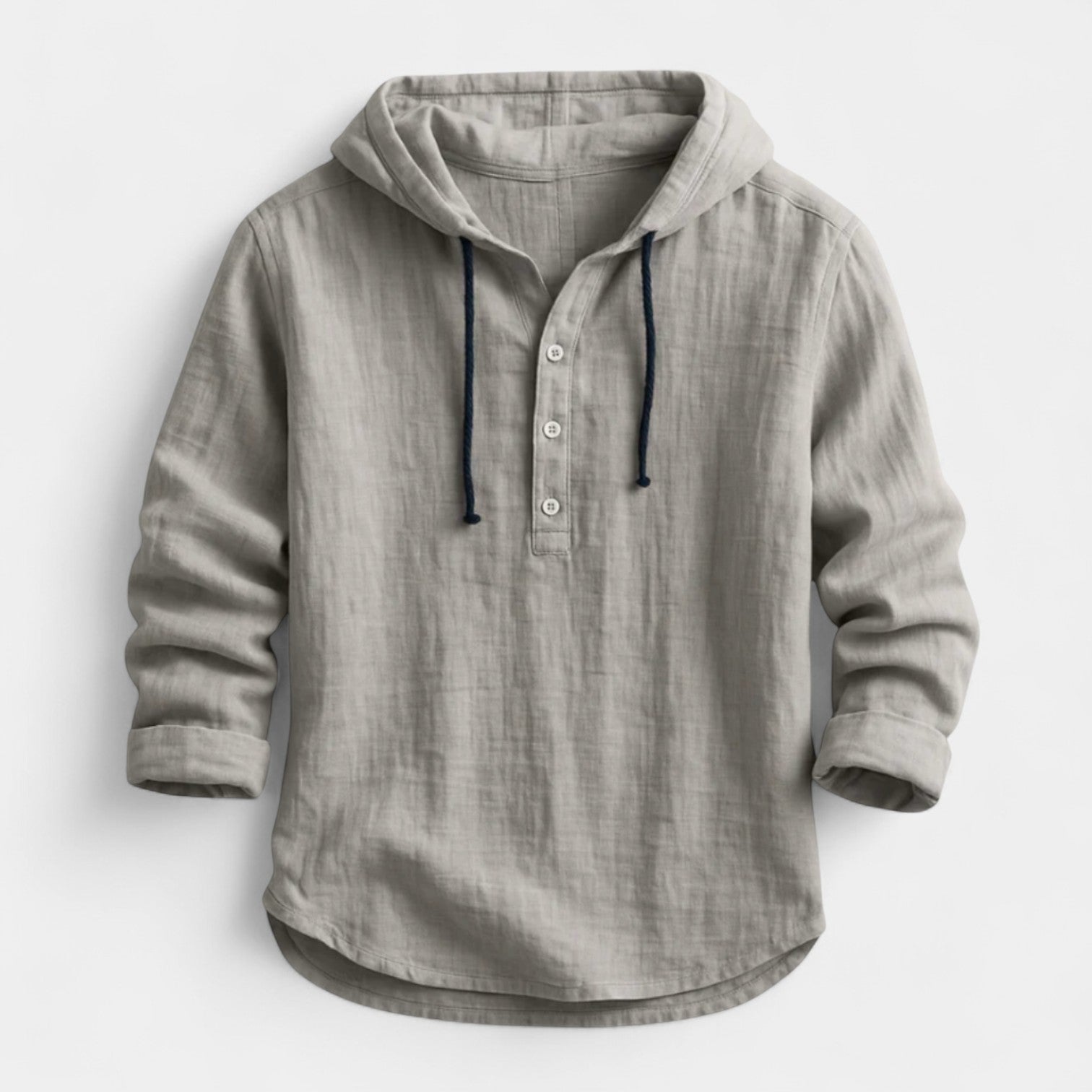 Adrian — Men's Hooded Linen Shirt