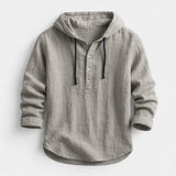 Adrian — Men's Hooded Linen Shirt