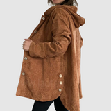 Stella — Comfortable Hooded Velvet Jacket
