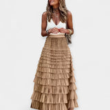 Valerie — Boho Satin Skirt