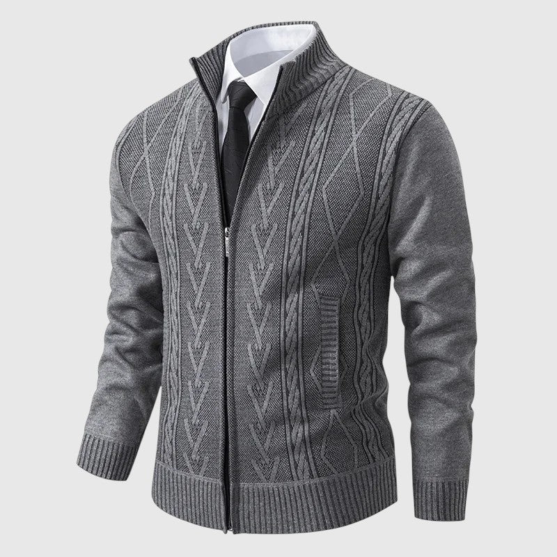 Eric — Men's Woven Zip Jumper