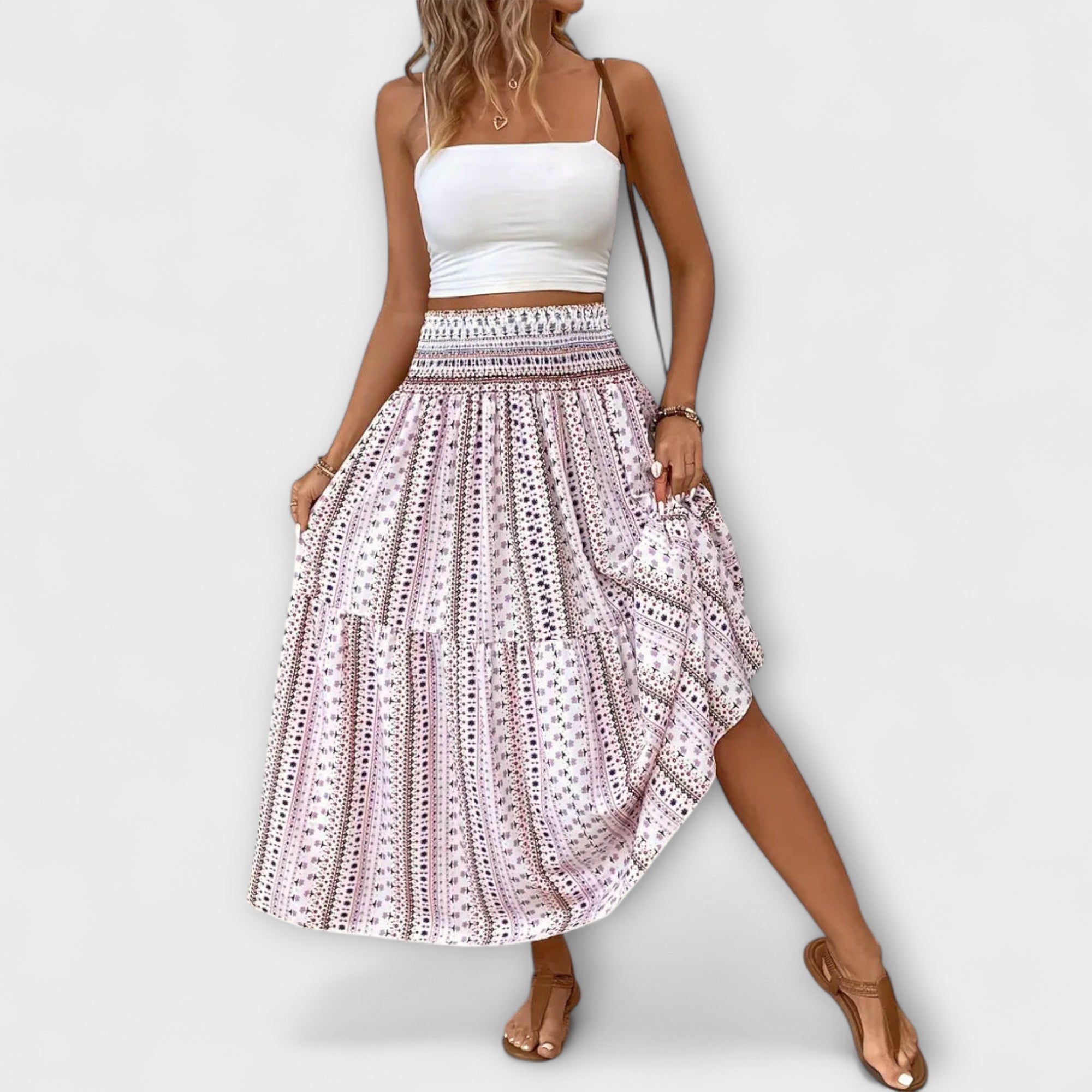 Piper — Comfortable Printed Skirt