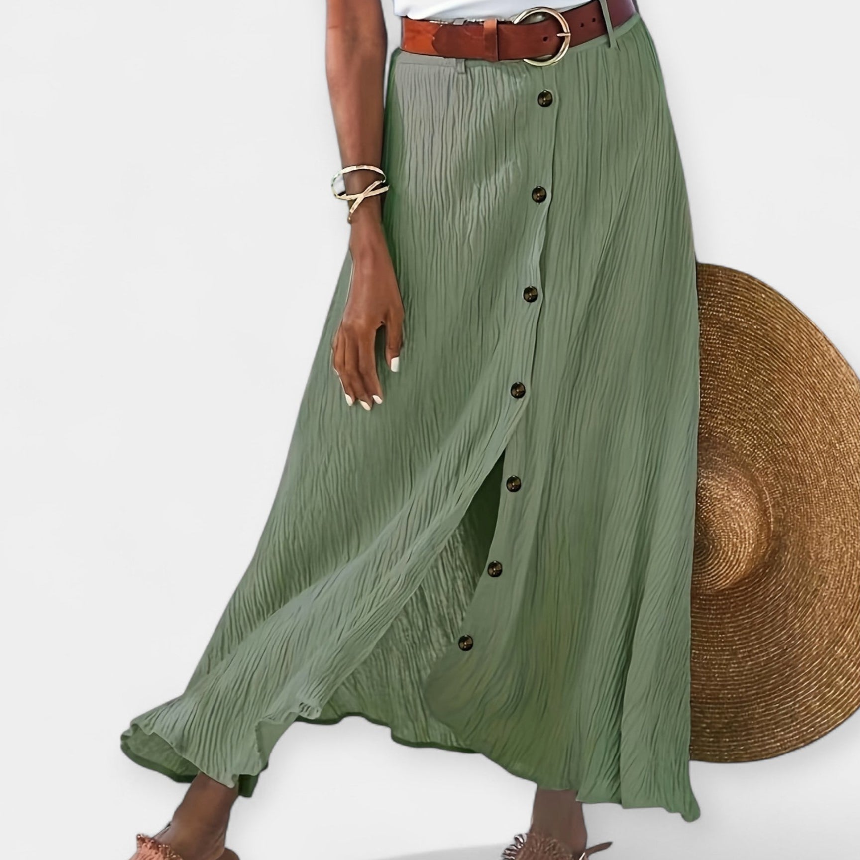 Delta — Sheer Midi Skirt