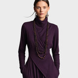 Teresa — Turtleneck Knit Maxi Dress