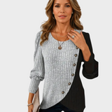 Kaia — Elegant Button Knit Jumper