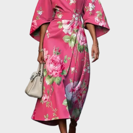 Cordelia — Elegant Floral Dress