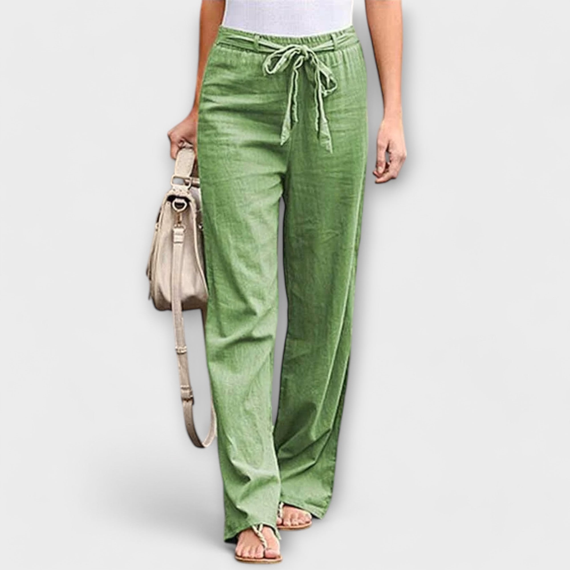 Opal — Flowing Linen Trousers