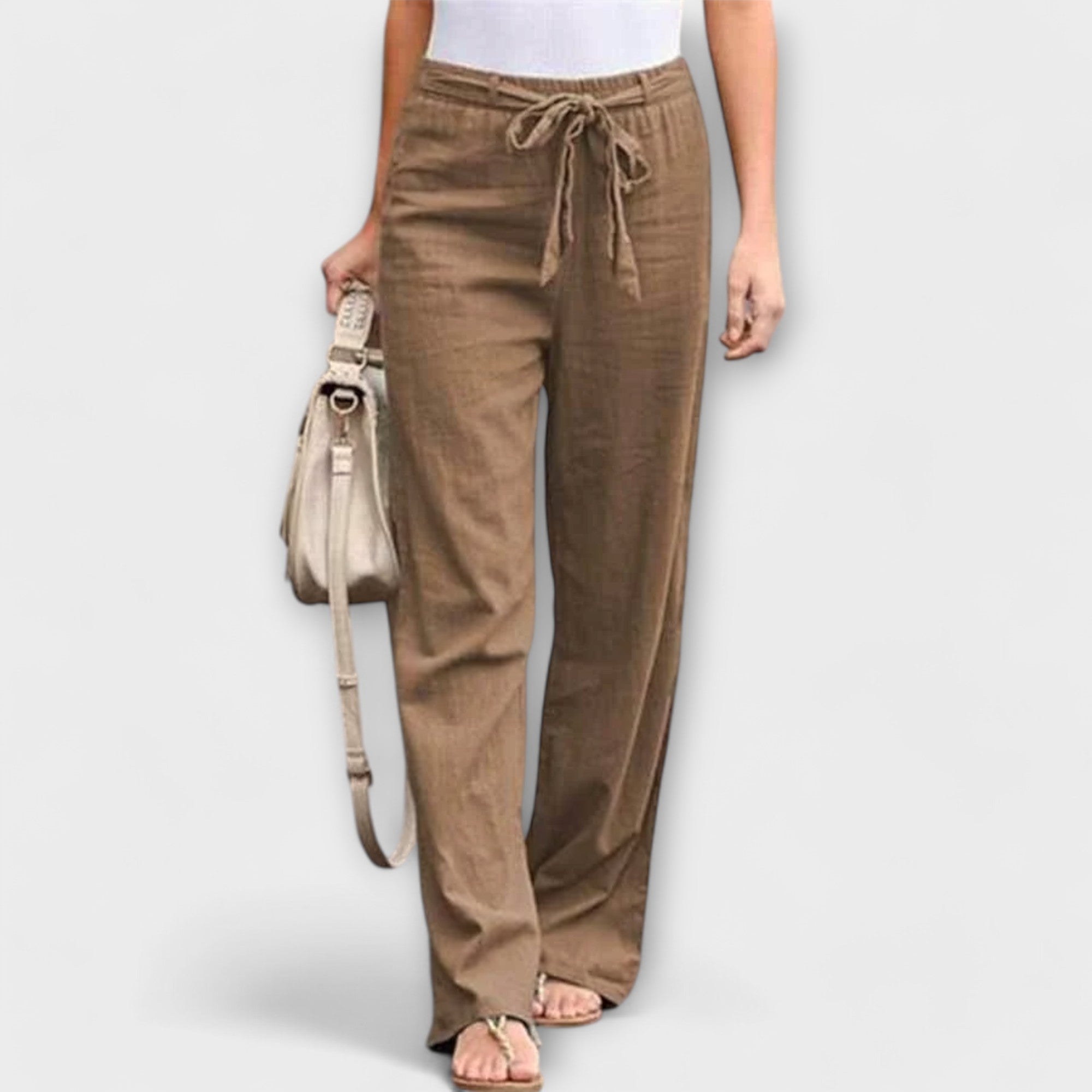 Opal — Flowing Linen Trousers