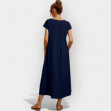 Vera — Flowing Wool Cotton Dress