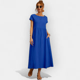 Vera — Flowing Wool Cotton Dress