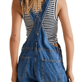 Ella — Fitted Long Denim Dungaree